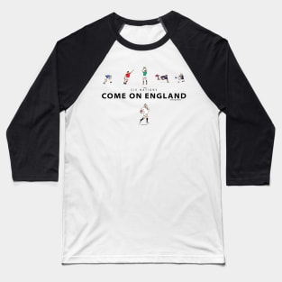 Six Nations rugby - Come on England Baseball T-Shirt